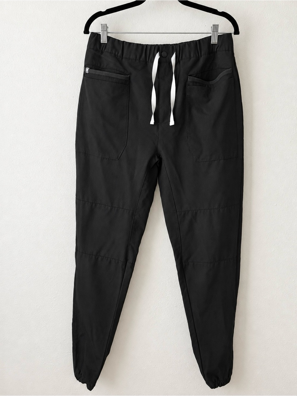 FIGS Technical Collection Jogger Pants Small Black Zip Fly